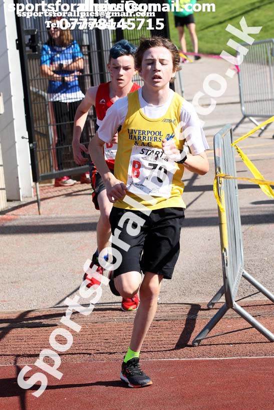 Boys under-15s  Northern 3 Stage Road Relay, SportsCity, Manchester. Photo: David T. Hewitson/Sports for All Pics